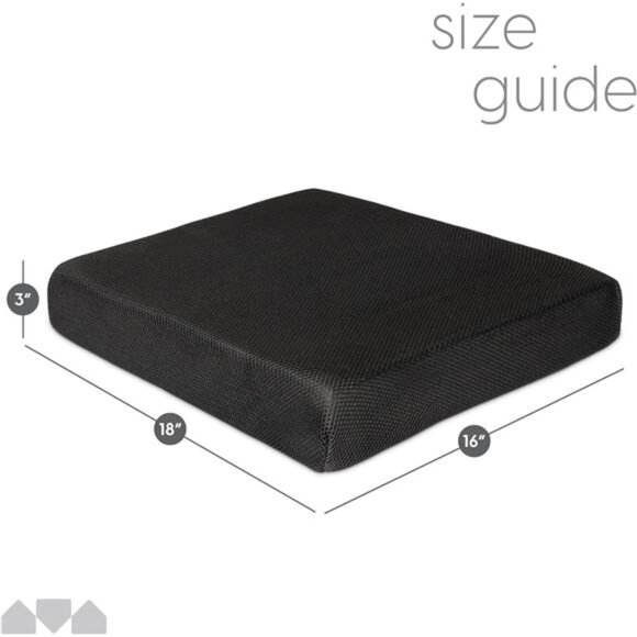 Milliard Memory Foam Seat Cushion Chair Pad – Office Chair Cushion for Enhanced - Picture 3 of 7